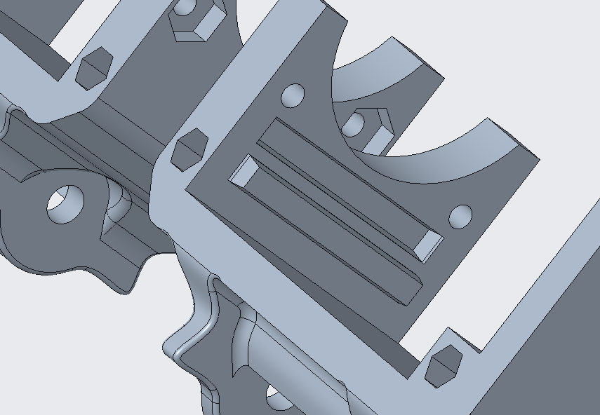 CAD image of Peg system