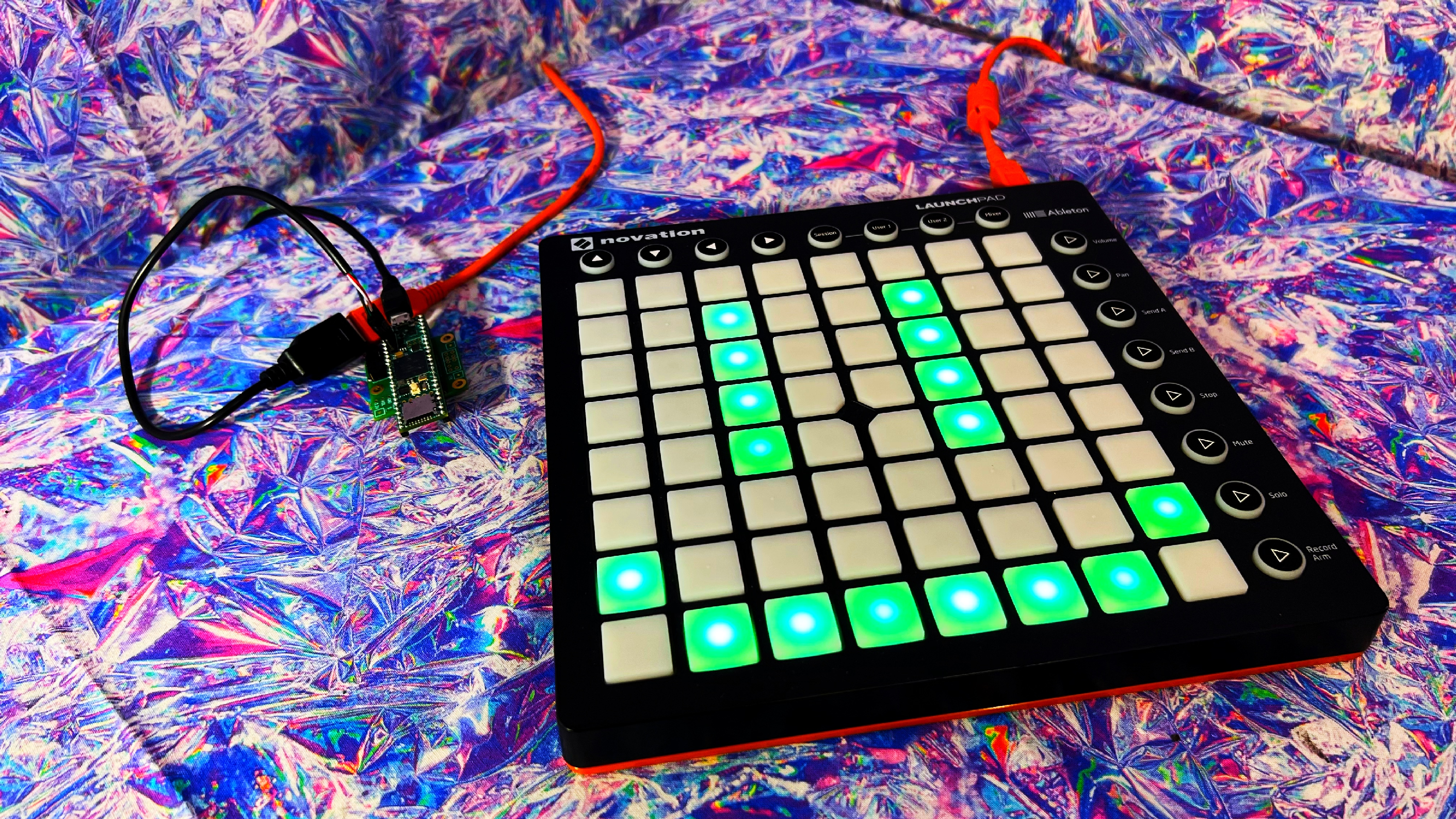 Launchpad Drum Machine on a table